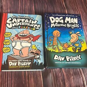 2 Books - Captain Underpants & Dog Man by Dav Pilkey